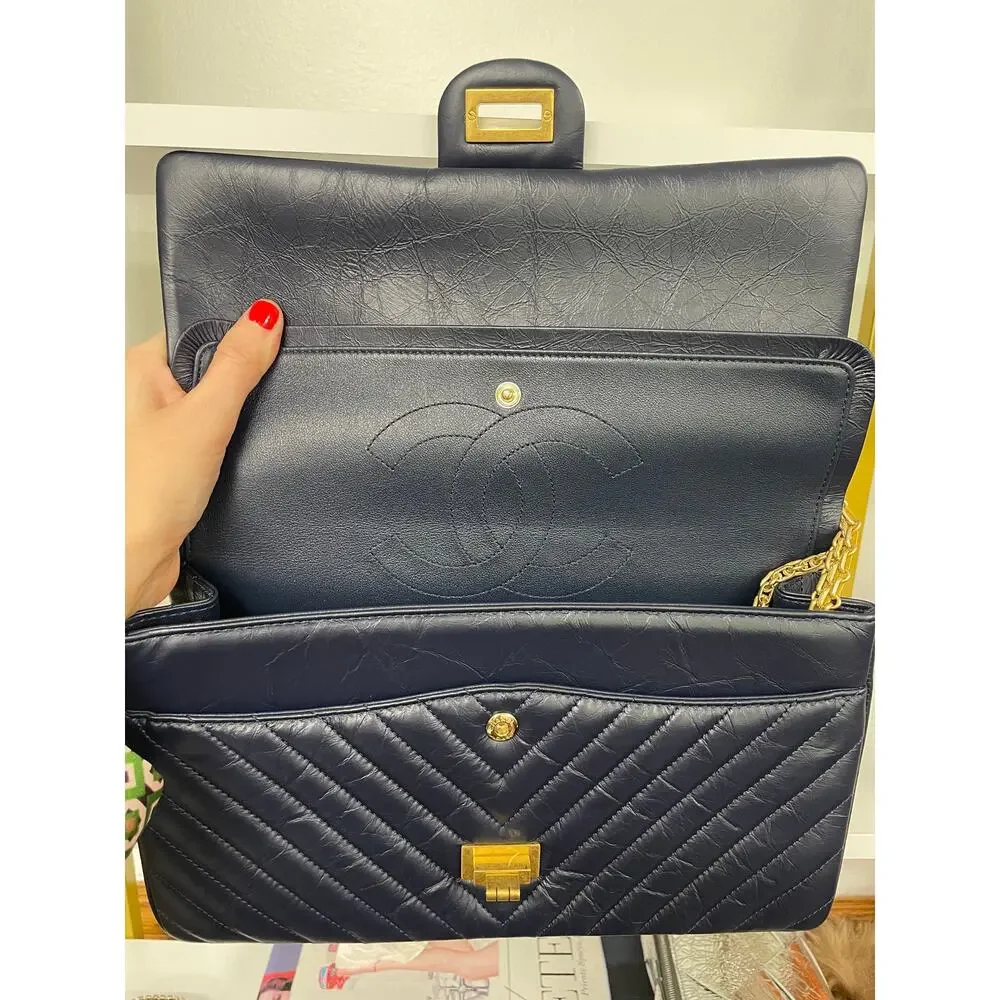 CHANEL 2.55 Reissue Medium Navy Flap Bag - Picture 10 of 12